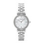 Montre élégante Emporio Armani en nacre argentée