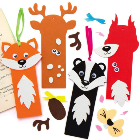 Kits Marque-Pages Animaux de la Forêt - Créez vos Propres Signets Créatifs