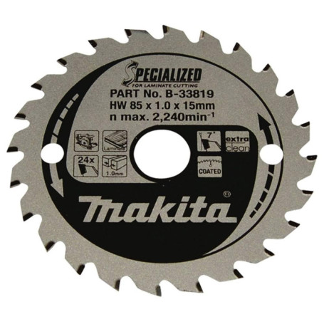 Lame de Scie Circulaire Makita Specialized 85x15mm - 24 Dents