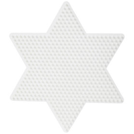 Plaque à Perles Hama Grande Étoile Blanche - Activité Créative pour Enfants
