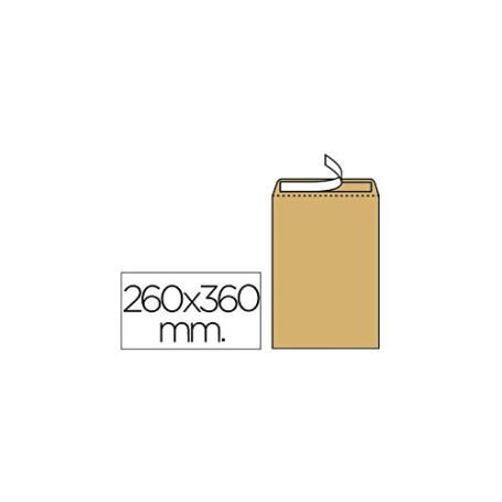 Lot de 250 Enveloppes Kraft N°12 avec Bande en Silicone - 260 x 360 mm
