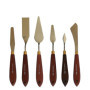 Repino Lot de 6 Spatules à Peindre en Acier Inoxydable pour Huile et Acrylique