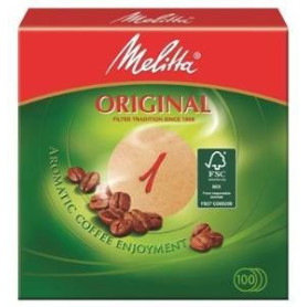 Filtre Rond Melitta - Lot de 15 Filtres pour Cafetière