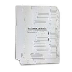 TreeSeek 15 Générations - Lot de 5 Formulaires de Généalogie