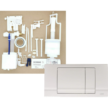 Kit de pièces de rechange Schwab RIVA DUO pour réservoir de chasse d'eau