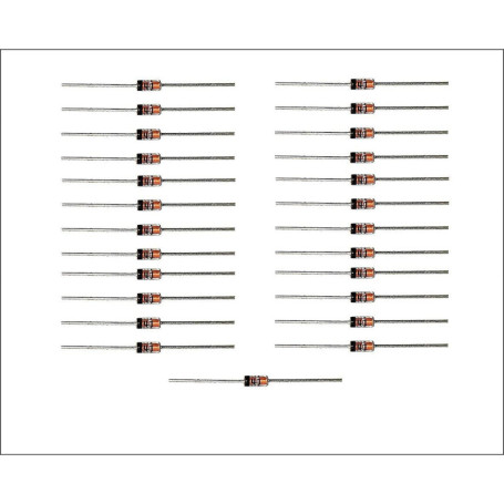 Pack de 25 Diodes Redresseurs 1N4148 HeyNana - DO-35