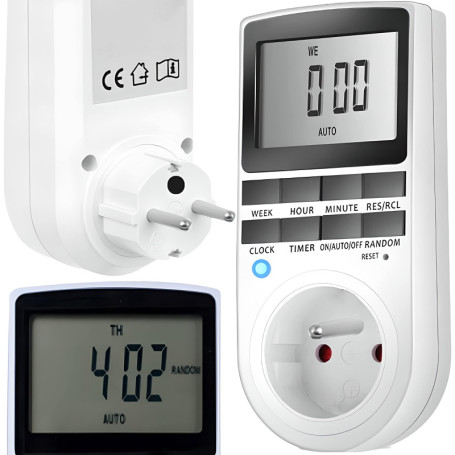 Prise Programmable Numérique Retoo avec Minuteur LCD pour Équipements Électriques
