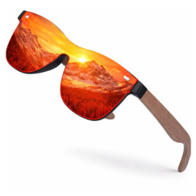 Lunettes de Soleil en Bois KINGSEVEN - Polarisées et Stylées pour Tous