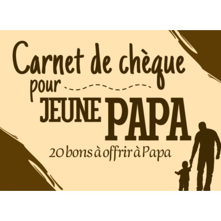 Carnet de Chèques pour Nouveau Papa - Cadeau Original et Relaxant