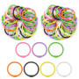 VEGCOO - Lot de 30 Anneaux de Reliure Métalliques Colorés pour Classeur et Scrapbooking