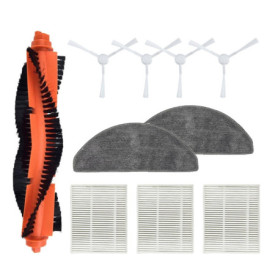 Kit d'Accessoires de Rechange pour Aspirateur Robot Xiaomi E10 B112/E12 - 10 Pièces
