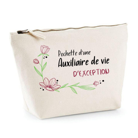 Trousse de Vie en Coton Beige - Idée Cadeau Pratique pour le Bureau et la Maison
