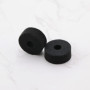 Lot de 16 coussinets en feutre pour cymbales de batterie de jazz - 35 x 15 mm - Noir