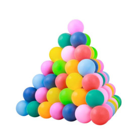Lot de 25 Balles de Ping-Pong Multicolores 40 mm - Idéal pour Fêtes et Activités Scolaires