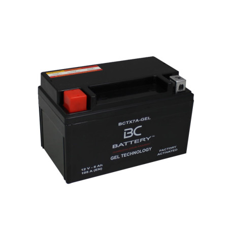 Batterie Gel 12V 6Ah BCTX7A-GEL pour Moto et Scooter - Sans Entretien