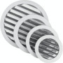 Grille d'Aération Ronde 100mm en Aluminium avec Moustiquaire Inox - Intérieur & Extérieur
