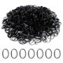 Pack de 1000 Élastiques à Cheveux Noirs - Accessoires Coiffure Pratiques