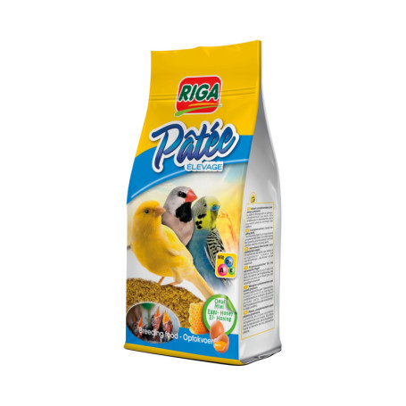 Riga Pâtée Élevage pour Oiseaux - Aliment Riche en Œufs et Miel - 100g