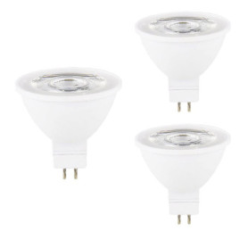 Pack de 3 Ampoules LED MR16 GU5.3 6W - Éclairage Blanc Froid 6000K