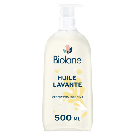 Biolane Huile Lavante Dermo-protectrice pour Bébé - 500 ml