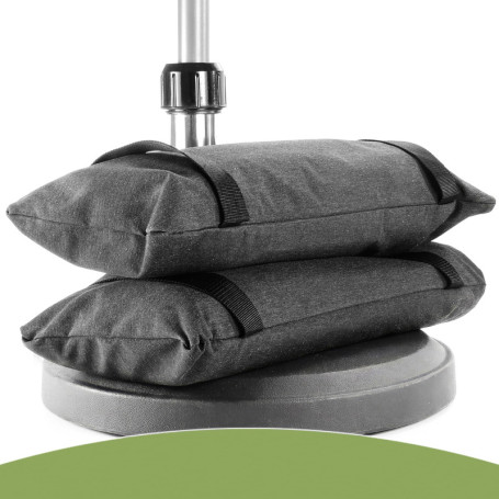 Lot de 2 Sacs de Sable 15 kg pour Parasol - 4smile SunnySandbag