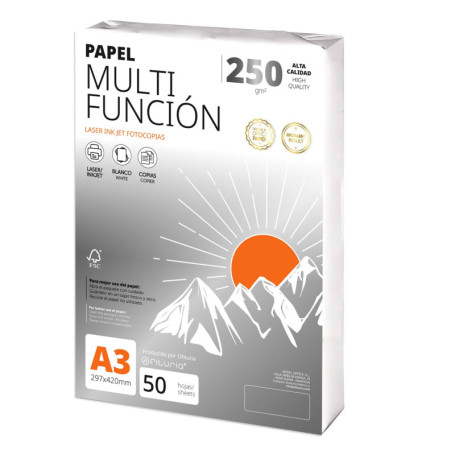 Papier A3 Multifonction 250g - 50 Feuilles pour Imprimante et Projets Créatifs
