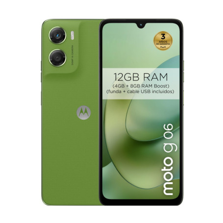 Smartphone Motorola Moto G06 12 Go RAM, 256 Go, Écran 6,88" avec Dolby Atmos