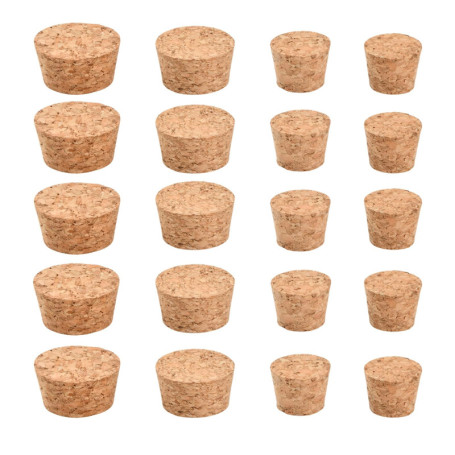 Samlonge - Set de 20 Bouchons en Liège Réutilisables pour Bouteilles