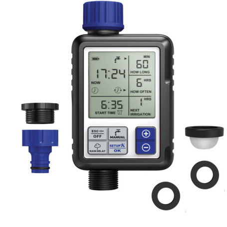 Programmateur Numérique d'Arrosage Aqua Control C4110 avec Écran Large