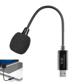 Microphone USB Sans Fil C G CHANGEEK avec Col de Cygne pour PC et Mac