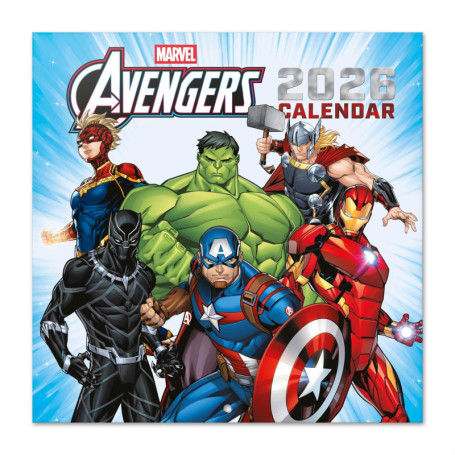 Calendrier Mural Avengers 2026 - Grupo Erik