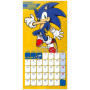 Calendrier Mural Sonic 2026 - Organisation Mensuelle avec Espace Notes