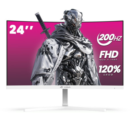 Moniteur Gaming Incurvé 24" CRUA - 200Hz FHD avec FreeSync