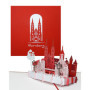 Carte Pop-Up Nuremberg avec Kaiserburg - Souvenir 3D et Carte de Vœux