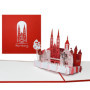 Carte Pop-Up Nuremberg avec Kaiserburg - Souvenir 3D et Carte de Vœux