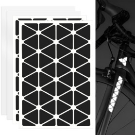 Kit d'Autocollants Réfléchissants Duoleimi pour Vélo et Moto