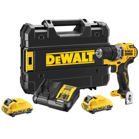 Perceuse-visseuse DEWALT Brushless XR 12V avec 2 batteries Li-Ion et coffret TSTAK