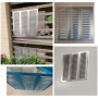 Grille d'Aération en Aluminium 600x600 mm avec Volets Design - Bimiti