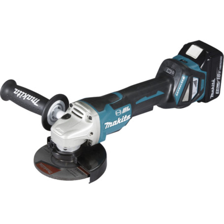 Meuleuse d'angle Makita 18V LXT Ø125 mm avec 2 batteries 5,0 Ah