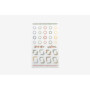 Autocollants en PVC Dailylike - Motifs Floraux Colorés 9 x 18,5 cm
