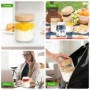Lot de 6 Pots en Verre Hermétiques 480ml pour Snacks et Puddings