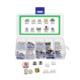 Fasizi Lot de 250 Boutons Poussoirs Tactiles avec Boîte de Rangement