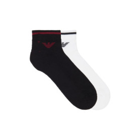 Lot de 2 Chaussettes Éponge Emporio Armani pour Homme - Noir