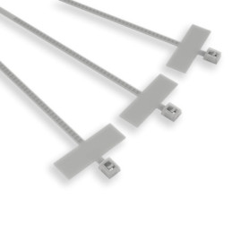 Lot de 100 pinces d'identification pour câbles en nylon - Etelec FBT10025