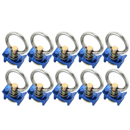 Lot de 10 courroies de chargement en acier inoxydable FreeTec - Bleu