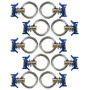 Lot de 10 courroies de chargement en acier inoxydable FreeTec - Bleu