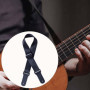 Sangle de Guitare Réglable en Nylon avec Extrémité en Cuir - Confort et Élégance pour Musiciens