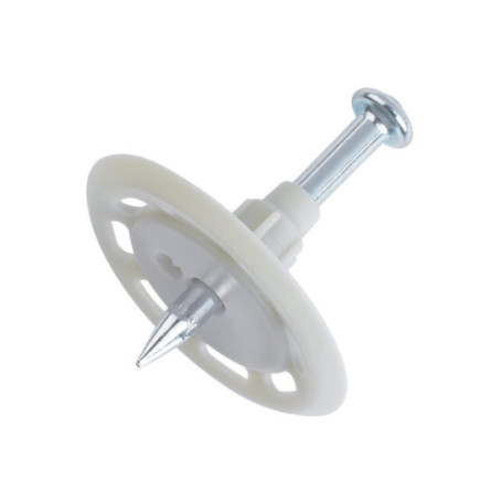 Clous avec rondelle plastique 30 mm pour fixation de géotextiles - Boîte de 100