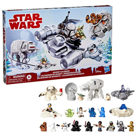 Calendrier de l'Avent Star Wars avec Figurines et Véhicules