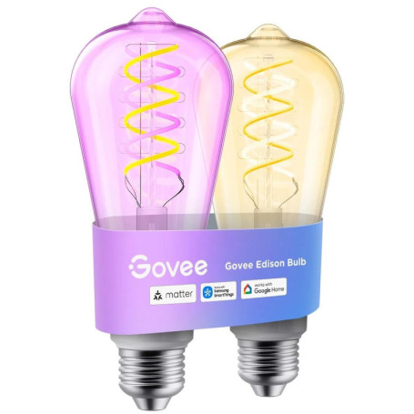Govee Ampoule Intelligente Vintage E27 RGBWW - Lot de 2